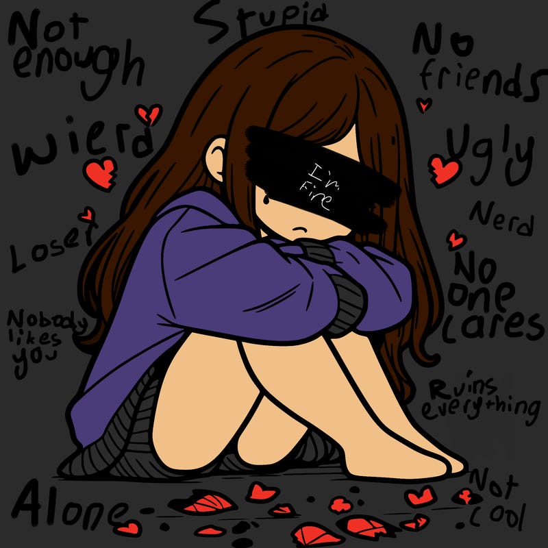 a girl after a breakup