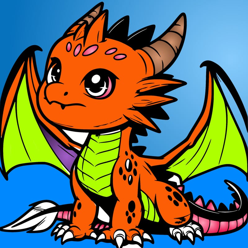 fierce baby night dragon