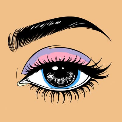 eye closed realistic