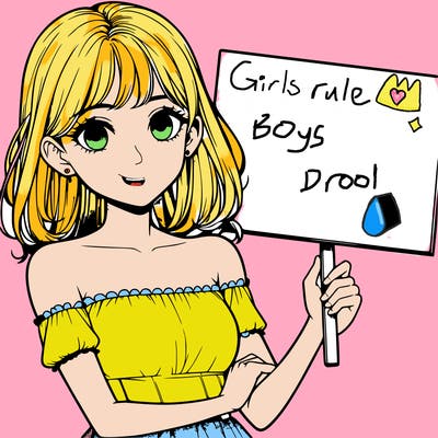 realistic pretty girl holding blank sign