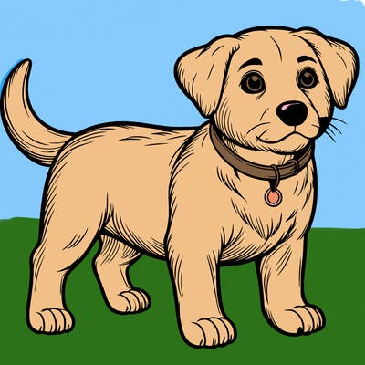 realistic dog