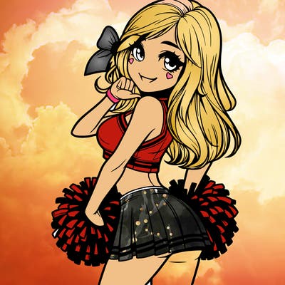 realistic cheerleader