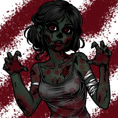 realistic zombie girl