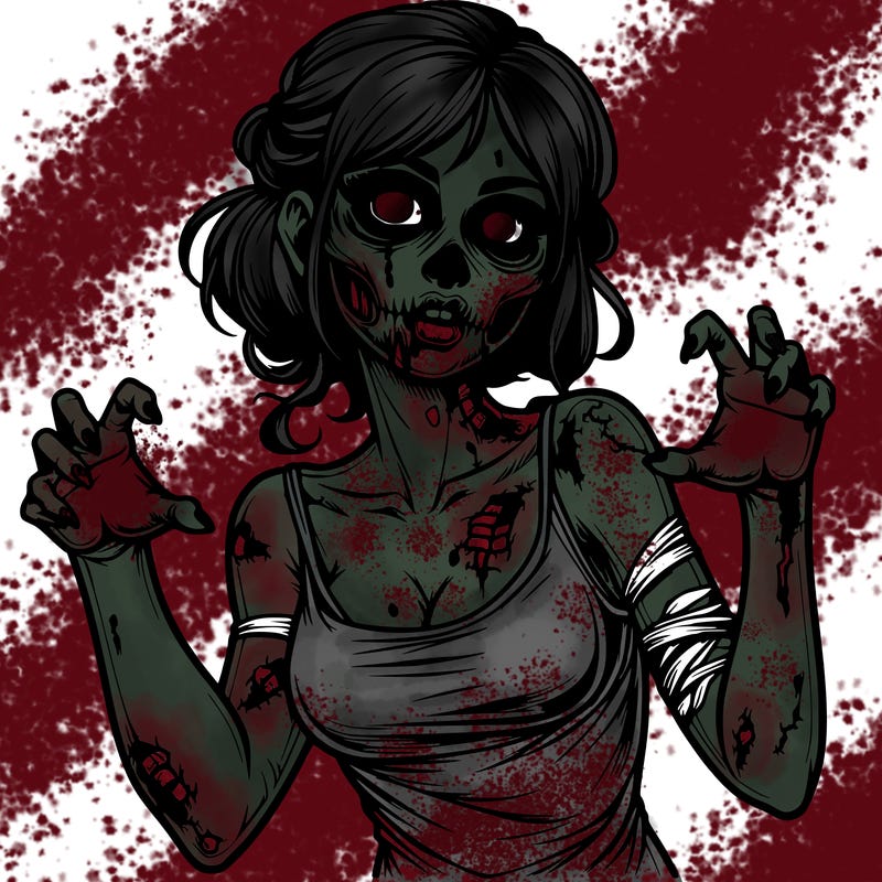 realistic zombie girl