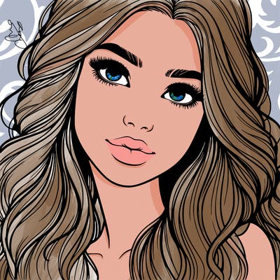 beautiful realistic girl