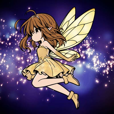 manga fairy flying
