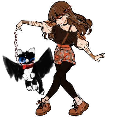 realistic girl danceing