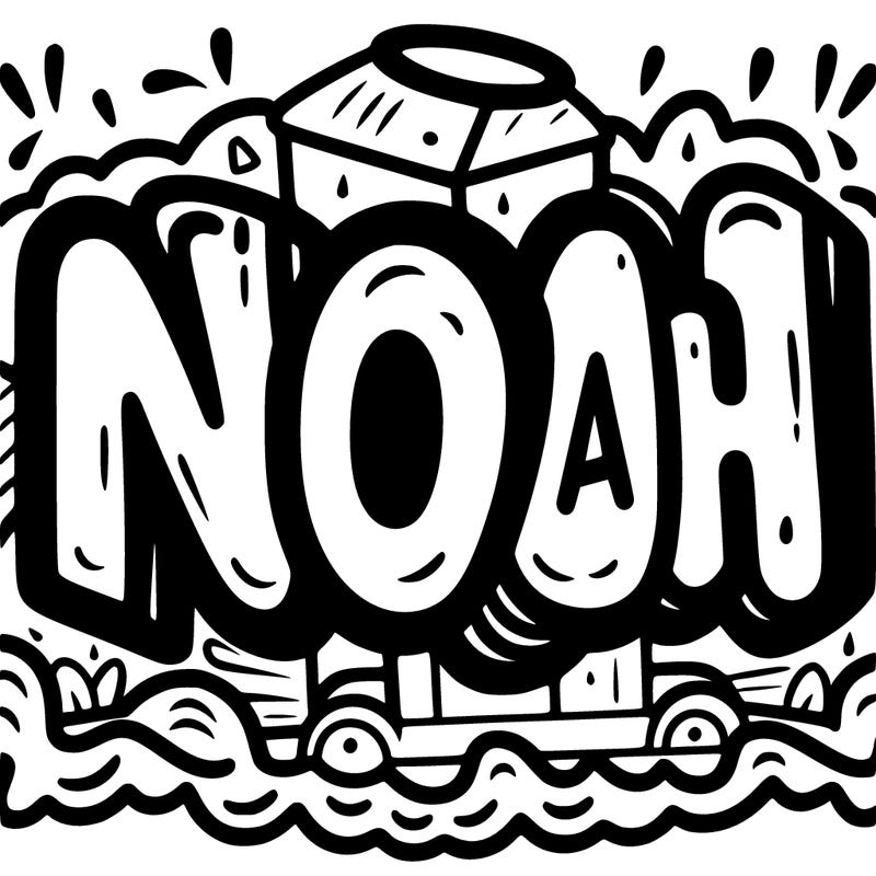graffiti name noah