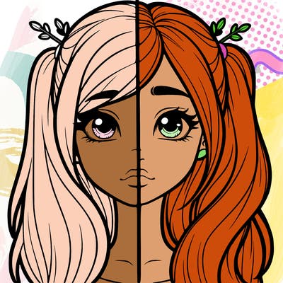 realistic girl split