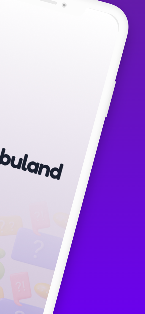Tabuland: AI Powered Taboo - Tela de splash do jogo de palavras com tabu com IA Tabuland