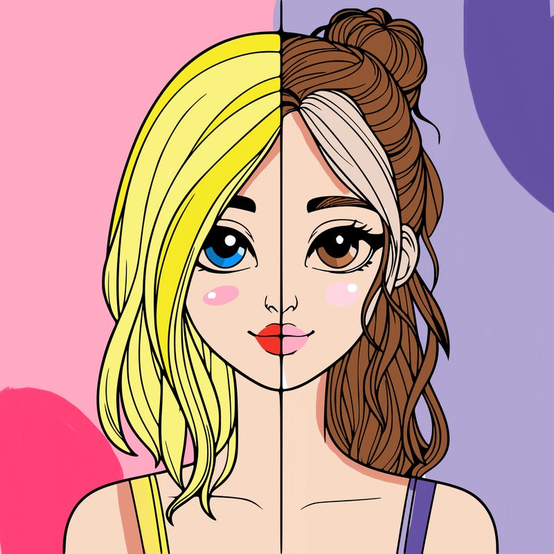 realistic girl split