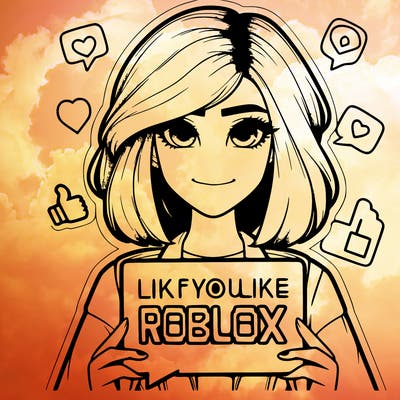 realistic girl saying like if you like roblox