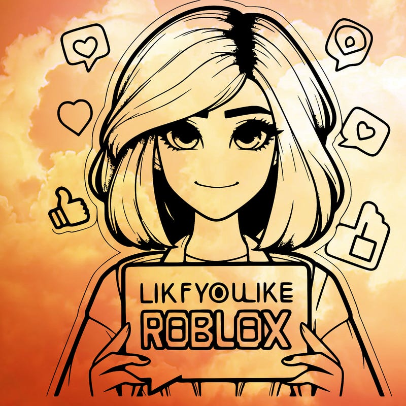 realistic girl saying like if you like roblox