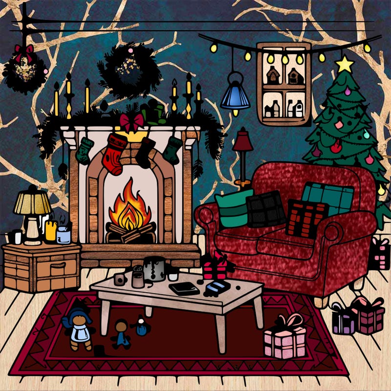 christmas livingroom