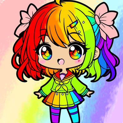 cute chibi anime girl