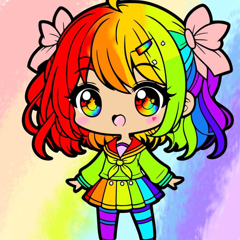 cute chibi anime girl