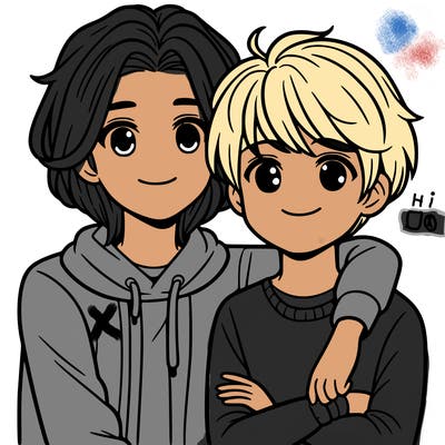 two friends together