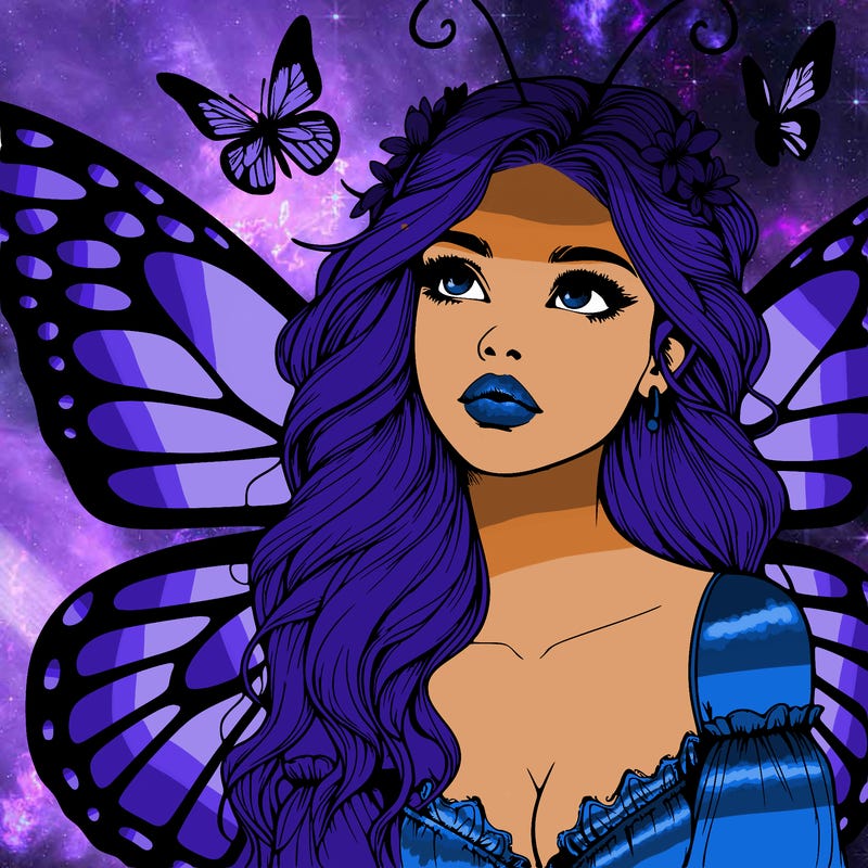 butterfly fairy realistic girl