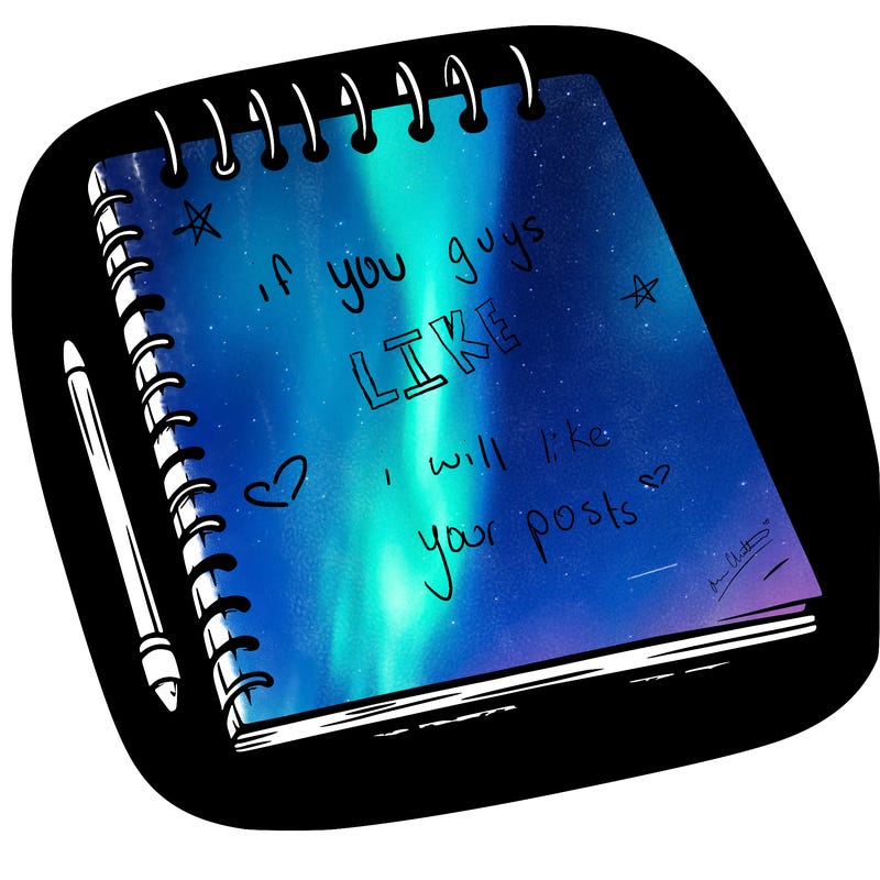 a blank sketch pad