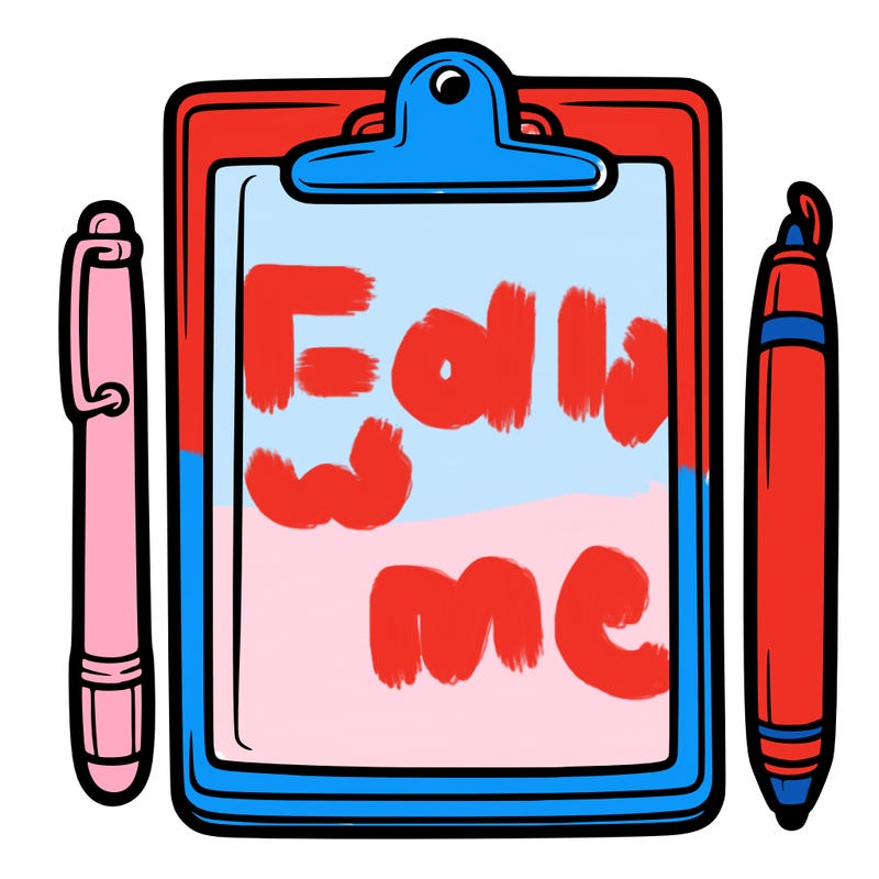 blank clip board with pen