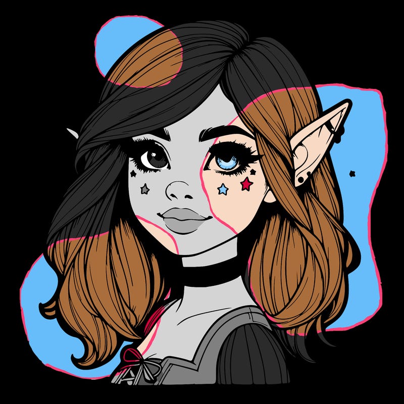 realistic halloween elf girl