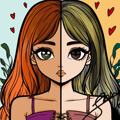 realistic girl split