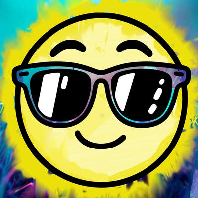 emoji with sunglasses