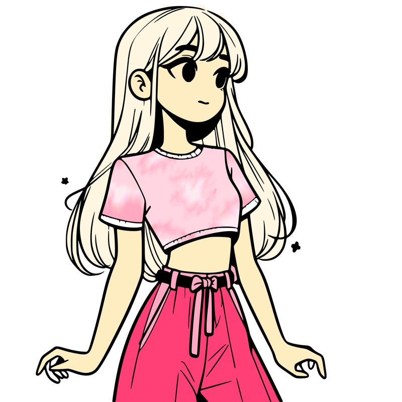 girl in a cute crop top