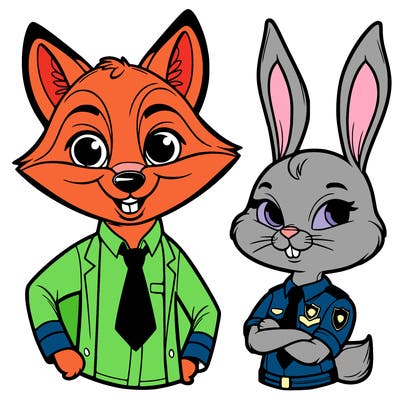 zootopia nick and judy