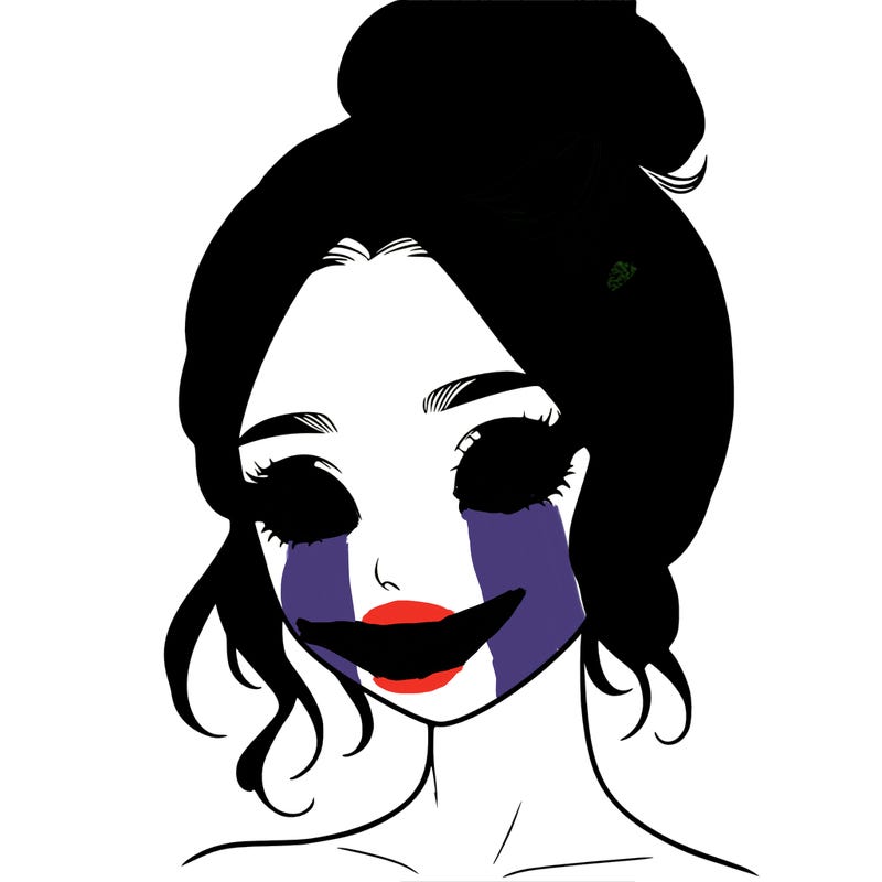 realistic pretty girl with hair in bun