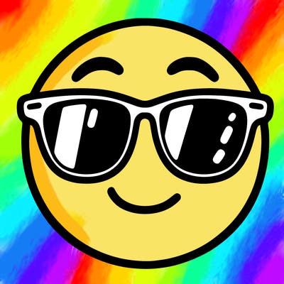 emoji with sunglasses