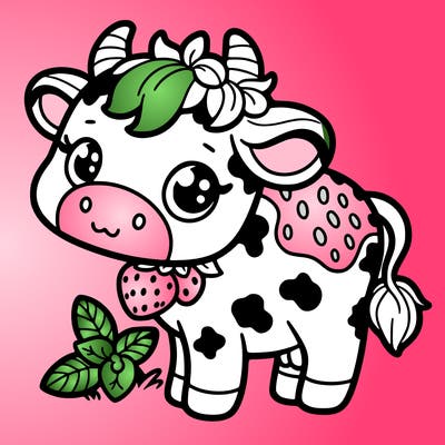 strawberry cow