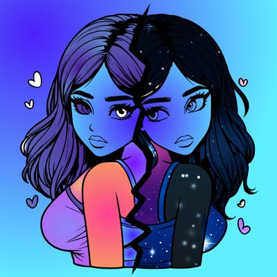 realistic girl split