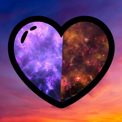 a blank heart