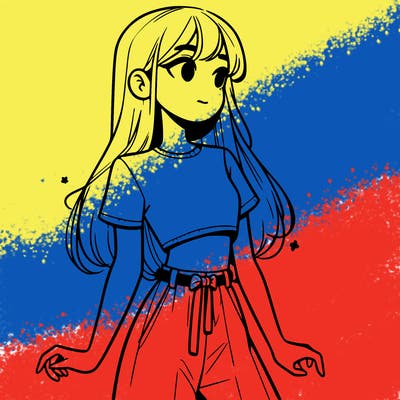 girl in a cute crop top