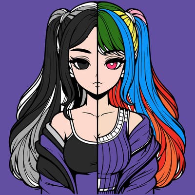 realistic girl split