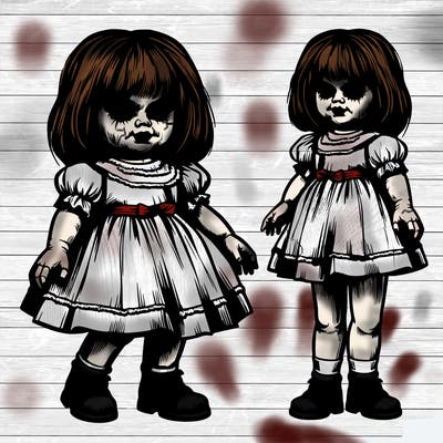 realistic creepy doll