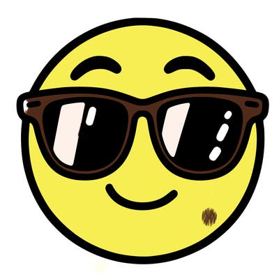 emoji with sunglasses