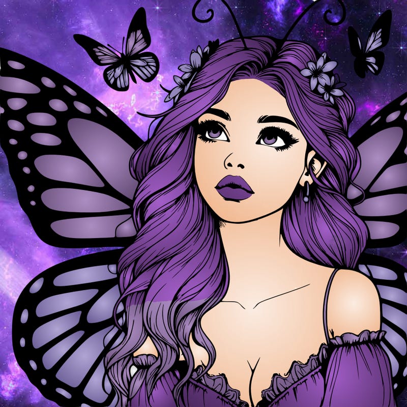 butterfly fairy realistic girl
