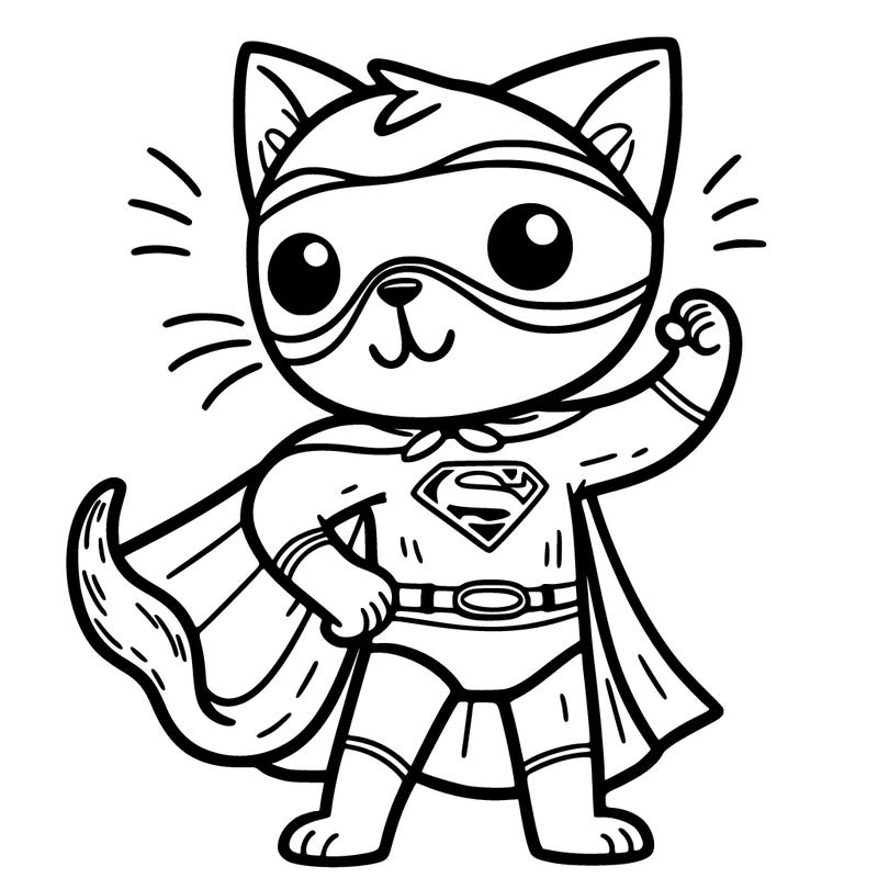 superhero cat