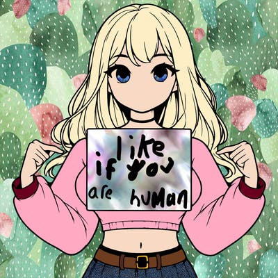 girl holding a blank sign in a long sleeve crop top