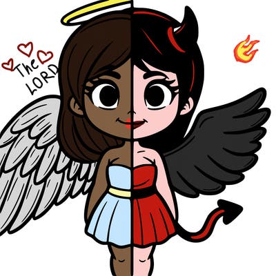 half angel half devil