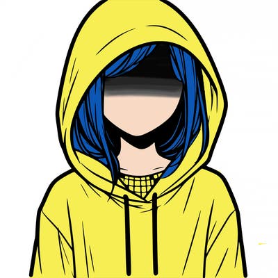 faceless girl in hoodie