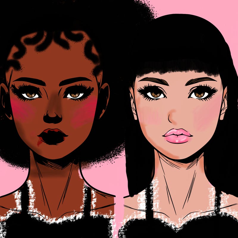 bald realistic woman