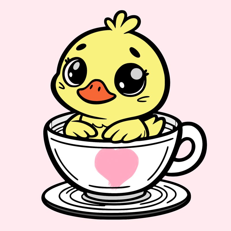 duck in a cup