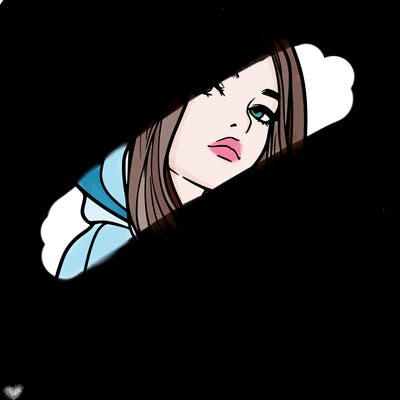 a realistic girl in a hoodie