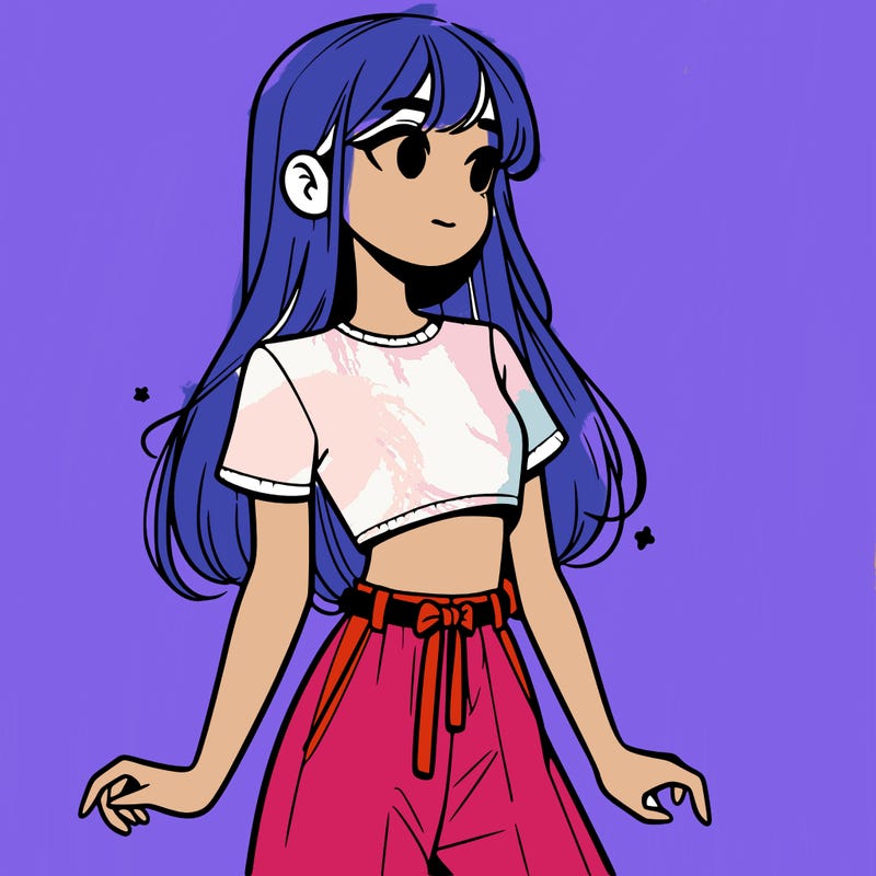 girl in a cute crop top