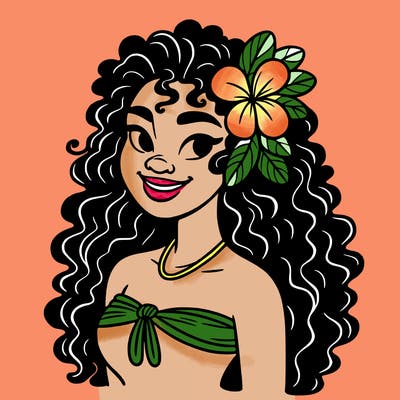 hawaiian black woman