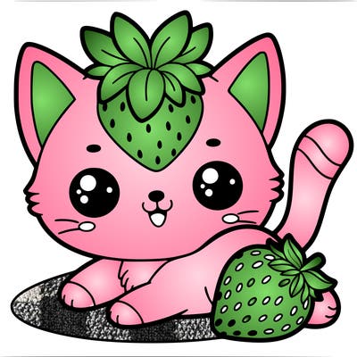 strawberry cat