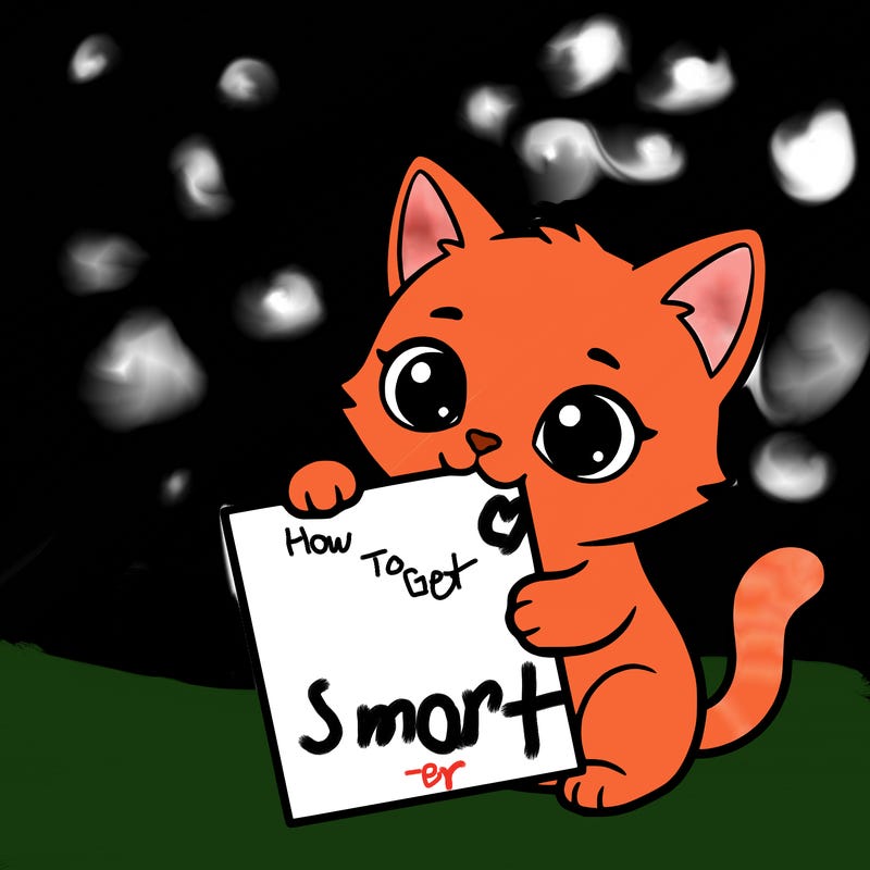 a small cat with a blank sheet of paper in its hand. the cat is sooooooo cute!